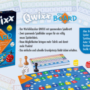 Qwixx – On Board dice games NSV - Nürnberger Spielkarten Verlag