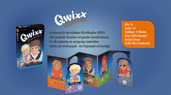 Qwixx – Characters FR NSV - Nürnberger Spielkarten Verlag