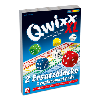 Qwixx XL Ersatzblöcke Erwachsene NSV - Nürnberger Spielkarten Verlag