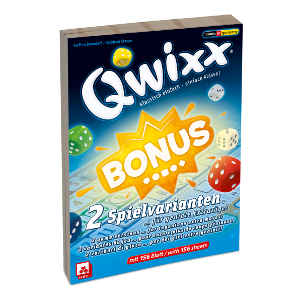 Qwixx – Bonus Zusatzblöcke Ersatzteile NSV - Nürnberger Spielkarten Verlag