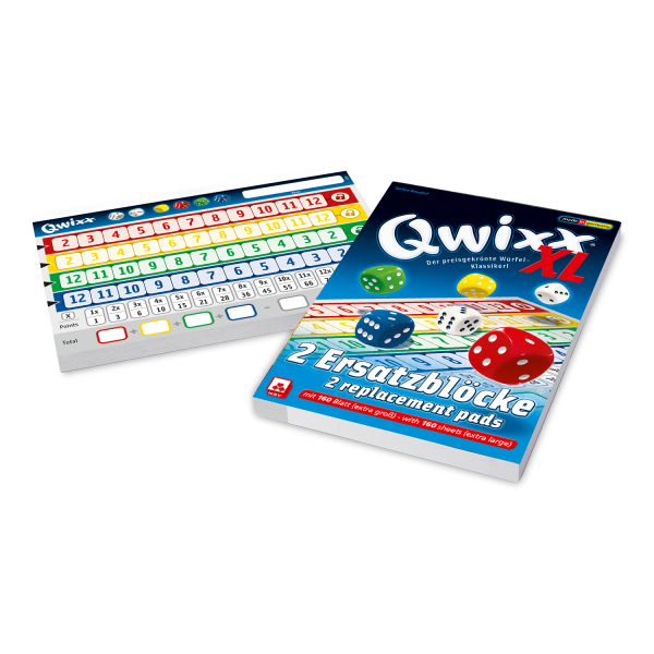Qwixx XL Ersatzblöcke ab 8 Jahren NSV - Nürnberger Spielkarten Verlag