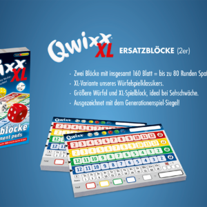 Qwixx XL Ersatzblöcke Zubehör NSV - Nürnberger Spielkarten Verlag