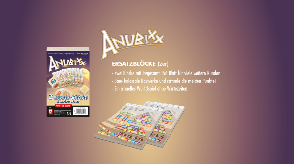 Anubixx Ersatzblöcke ab 8 Jahren NSV - Nürnberger Spielkarten Verlag