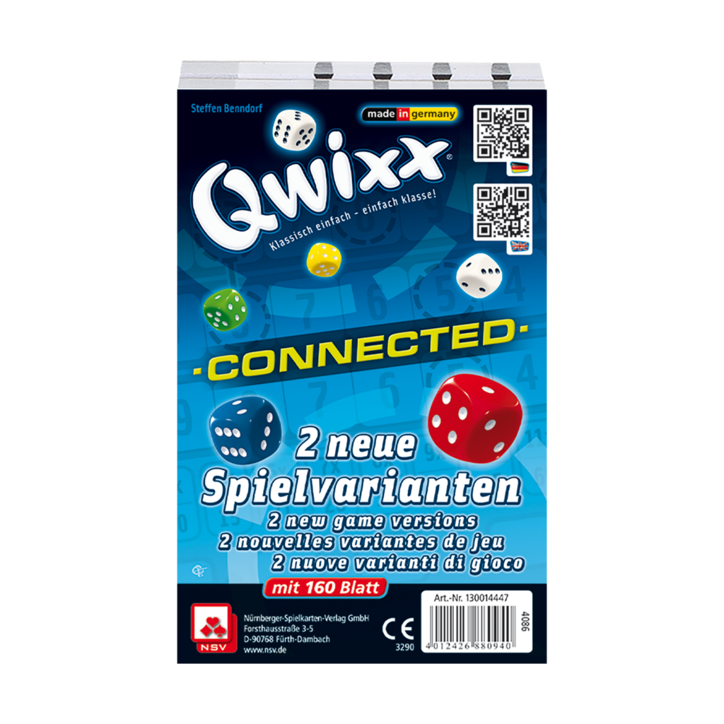 Qwixx – Connected Zusatzblöcke ab 8 Jahren NSV - Nürnberger Spielkarten Verlag