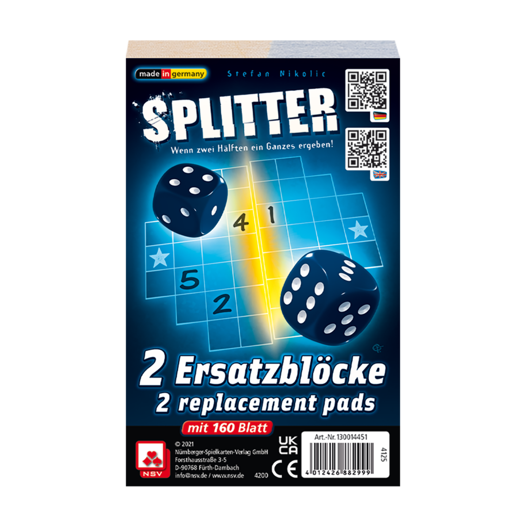 Splitter Ersatzblöcke Zubehör NSV - Nürnberger Spielkarten Verlag