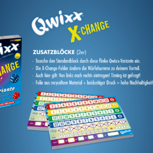 Qwixx – X-Change additional blocks from 8 years NSV - Nürnberger Spielkarten Verlag