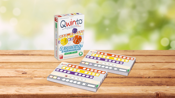 Qwinto – Natureline Ersatzblöcke ab 8 Jahren NSV - Nürnberger Spielkarten Verlag